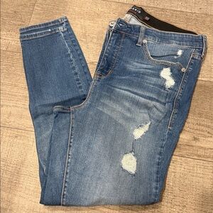 Torrid Women's Distressed Blue Skinny Jeans